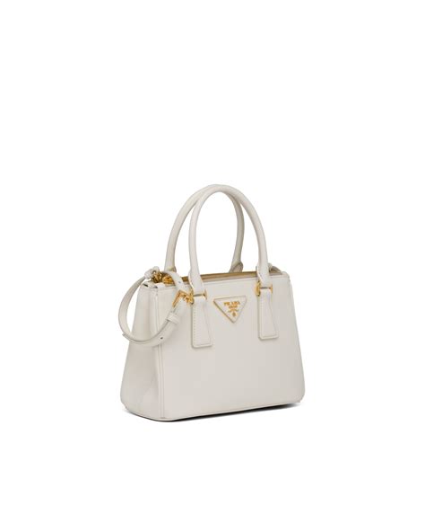 prada galleria mini bag white 24s|prada leather mini shoulder bag.